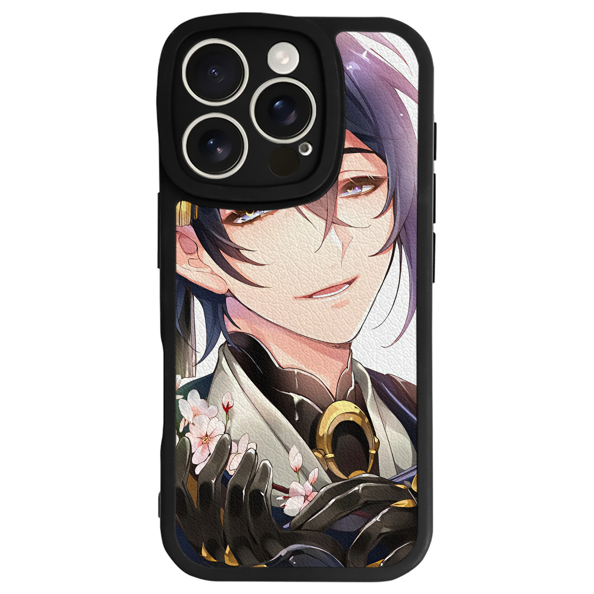 （画像用） 刀剣乱舞 Touken Ranbu 【iPhone 16シリーズ対応】シリコンスマホケース（レザー調） 材質：シリコン